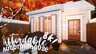 No Gamepass Affordable Autumn Starter House Layout I 8k! I Bloxburg Build Tutorial and Tour