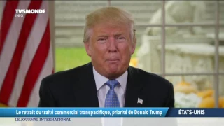 Le retrait du traité commercial transpacifique, priorité de Trump