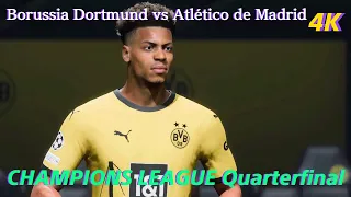 FC 24 Gameplay [PS5 4K] UEFA CHAMPIONS LEAGUE23-24 Quarterfinal-Borussia Dortmund vs Atletico Madrid