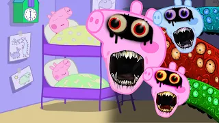 Peppa Zombie Apocalypse, Nighttime Horror Story of Peppa Pig's family | Peppa Pig Funny Animation