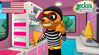 Ice Cream Thief | Gecko's Garage | Truck Cartoons for Kids