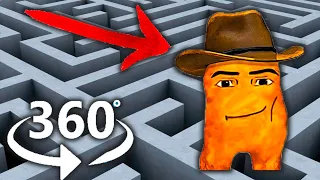 Gegagedigedago - Running in the maze! But this is a 360° degree video!  Gegagedigedagedago meme #2