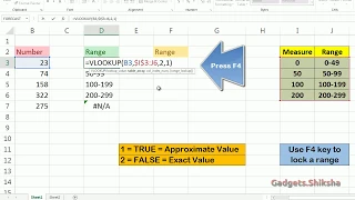 How to use Vlookup for Giving range to numbers? | Easy Excel Tricks