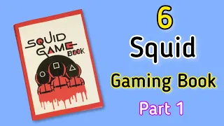 6 Squid gaming book / Paper Games book / DIY squid Gaming Book / easy to make / DIY Paper games