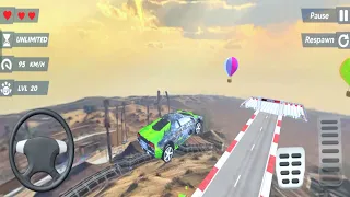 Mega Ramp Car Stunts Racing Impossible Tracks 3D part 2 - Android Gameplay