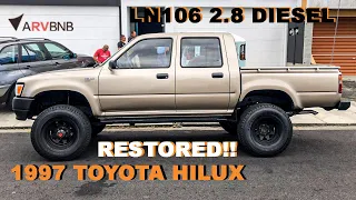 1997 HILUX LN106 - LAST YEAR SOLID AXLE DIESEL - RESTORATION PART 2