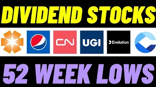 6 UNDERVALUED Dividend Stocks At Recent 52 Week Lows To BUY Now! | I'm Buying 4 Of Them This Week!