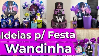 Ideias de Festas - Wandinha Addams Netflix