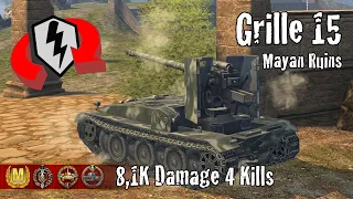 Grille 15  |  8,1K Damage 4 Kills  |  WoT Blitz Replays