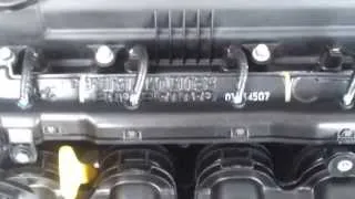 Работа  мотора Hyundai i-20 2013 года