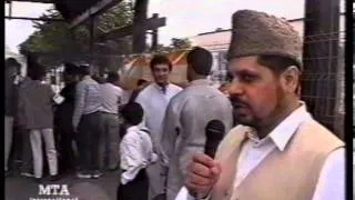 Flag Hoisting and Interviews at Jalsa Salana Germany 1998