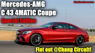 Going flat out at Chang Circuit in the Mercedes-AMG C 43 4MATIC Coupe Special Edition!