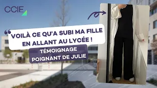 Voilà ce qu'a subi ma fille en allant au lycée !