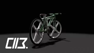 Концепт электро-велосипеда (Electric bike Concept) - video Render