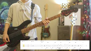 Queen - Lazing On A Sunday Afternoon (Bass Cover WITH PLAY ALONG TABS)