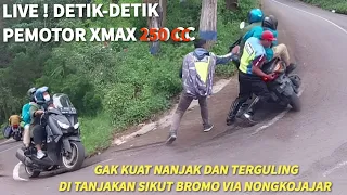 LIVE DETIK-DETIK XMAX 250 CC TERGULING DI TANJAKAN SIKUT BROMO