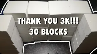 THANKYOU!!🥰30 Blocks Fresh PJ Gym Chalk Mass Crush to Celebrate 3k Subs!!!🫶🫶soft/crispy texture