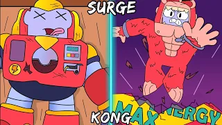 BRAWL STARS ANIMATION - SURGE KONG ORIGIN