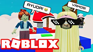 PONGO APRUEBA A MI HERMANA EN UN OBBY PARA DOS PERSONAS - TEAMWORK OBBY - MICHI RØBLØX