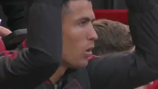 Cristiano Ronaldo’s reaction after Man United  1-2 to Brighton.