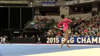 Margzetta Frazier – Floor Exercise – 2015 P&G Championships – Jr. Women Day 2