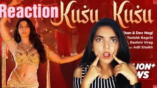 reaction on😘 kusu kusu  ft. nora fatehi new song| kusu satya mewa jayate 2| #norafatehi #kusukusu