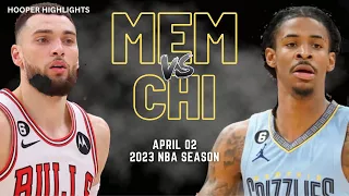 Memphis Grizzlies vs Chicago Bulls Full Game Highlights | Apr 2 | 2023 NBA Season