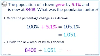 Reverse Percentages: How to Calculate an Original Amount