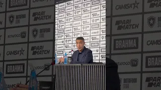 As primeiras palavras do técnico Bruno Lage em sua coletiva de apresentação! 🎙️ #botafogo