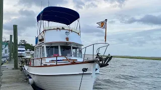 Life at 7 knots 36' Grand Banks Delivery 1973 miles 22 days 3 off shore crossings single screw boat