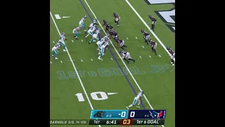 Sam Darnold walks in for the touchdown Panthers vs. Texans
