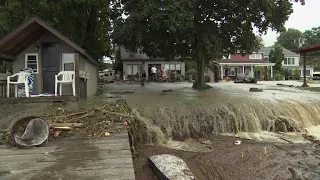 Flash flooding emergency in New York, Pennsylvania