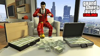 أخيرا فزت بمليون دولار في لعبة قراند أونلاين | GTA Online 1M$ Cash Prize
