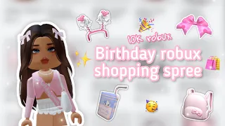 1K Birthday robux shopping spree🎉