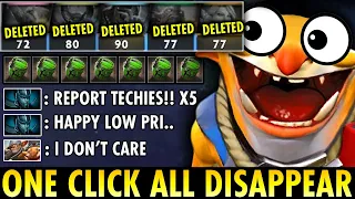 When 1 Click All Disappear!! Techies who Makes PA Cry in Immortal Rank | Techies Official