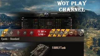 T69  1vs9 and 11 kills + fadin's medal  Fjords  Replay  World of Tanks 0.9.15