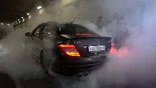 Thug Drivers of Monaco - BURNOUT COMPILATION (BMW M & C63´s) - 2017