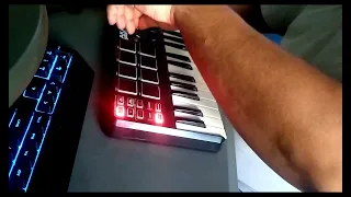 Psytrance music JAM on akai mpk mini [ Artist FLOW36 ] 2022