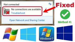 (TIDAK TERHUBUNG) Tidak Ada Koneksi yang Tersedia Windows 7/8/10 [Metode #1] (100% Berfungsi pada tahun 2021)