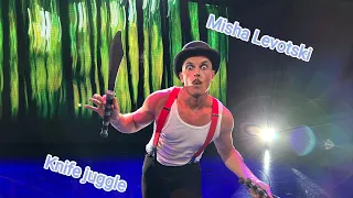Misha Levotski - Knife juggle #circus #circusworld #swordswallower