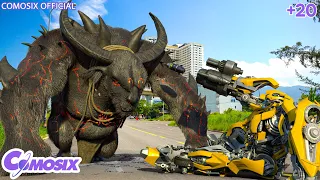 Transformers: The Rise of Bumblebee | Bumblebee vs Buffalo Monster Latest Battle | Best Movie 2023