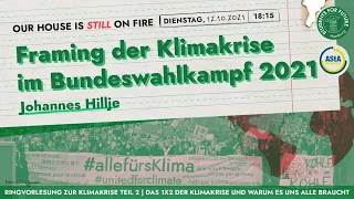 1. Framing der Klimakrise in der Bundestagswahl 2021 | "Our House is still on fire"