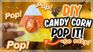 DIY CANDY CORN POP IT TUTORIAL! *Easy fidget!