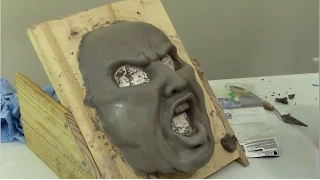 Paper Mache Mask and WED Clay Tips