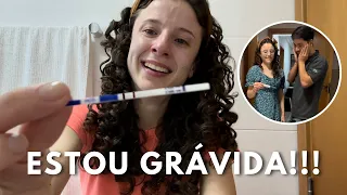 ESTOU GRÁVIDA! Minha reação + contando pro meu marido