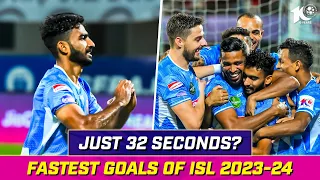 Blink & You'll Miss Them 😱 | Top 5 Fastest Goals | ISL 2023-24