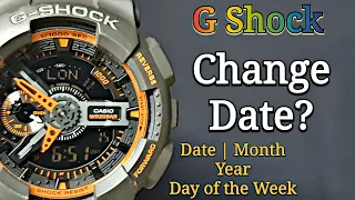 G Shock How To Change Date (Month, Year and Day Of The Week)? | Adjust Calender