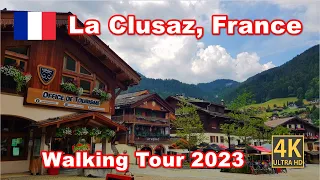 La Clusaz, France 🇫🇷 French Alps 4K Walking Tour Summer 2023