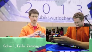 Mats Valk and Feliks Zemdegs: Top 2 Seeds, 3x3 Final Round, Rubik's Cube World Championship 2013