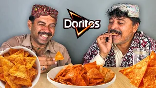 Tribal People Eating LOCAL AMERICAN DORITOS | Villagers React